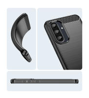 Funda Suave De TPU Con Fibra De Carbono Y Goma Para Samsung Galaxy A57 A56 A55 A37 A36 A35 A26 A25 A17 A16 A15 A07 A06 A05 A05S Anti-Scratch Y Anti-Huella - details 3