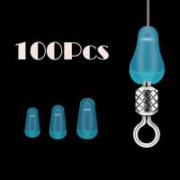 100Pcs Bobber De Goma Para Pesca Stopper Oval Azul Para Carpas En Espacio Material De Borracho Origen China Continental - details 0