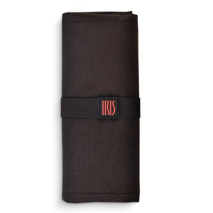 IRIS Seat & Eat - Mantel Plegable Individual con Bolsillos Interiores. Negro - 1