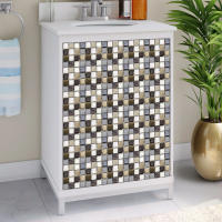 Papel Tapiz De Mosaico Impermeable Autoadhesivo 3D Para Cocina Baño Decoración Del Hogar Adhesivo De Pared PVC Clásico - details 36