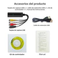 Tarjeta De Captura De Audio Y Video USB 2.0 Adaptador RCA/S-Video Para VHS VCR Grabación Converter Para Mac PC TV DVD Con CD De Driver - details 9