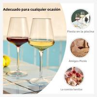 MICHLEY Juego De Vajilla De Vinagre De Plástico Tritan Indestructible Para Piscina Flotante 2/4/6 Piezas Transparentes Para Fiestas - details 4