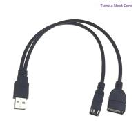 Cable De Extensión De Poder USB 2.0 Negro 1 a 2 Hembra a Macho Doble Divisor Adaptador Cable De Datos Eelhoe - details 7