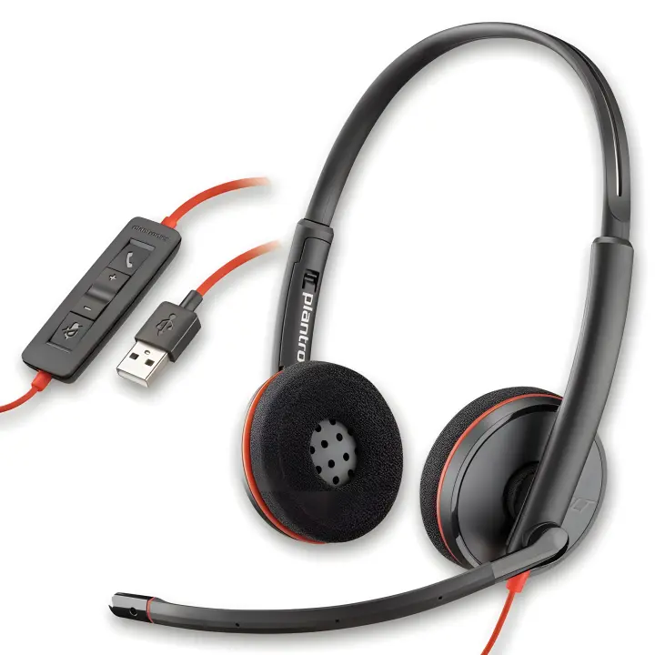 Auriculares de Diadema USB-A Poly Blackwire 3220 Cancelación de ruido, biaurales, control de llamada - 1