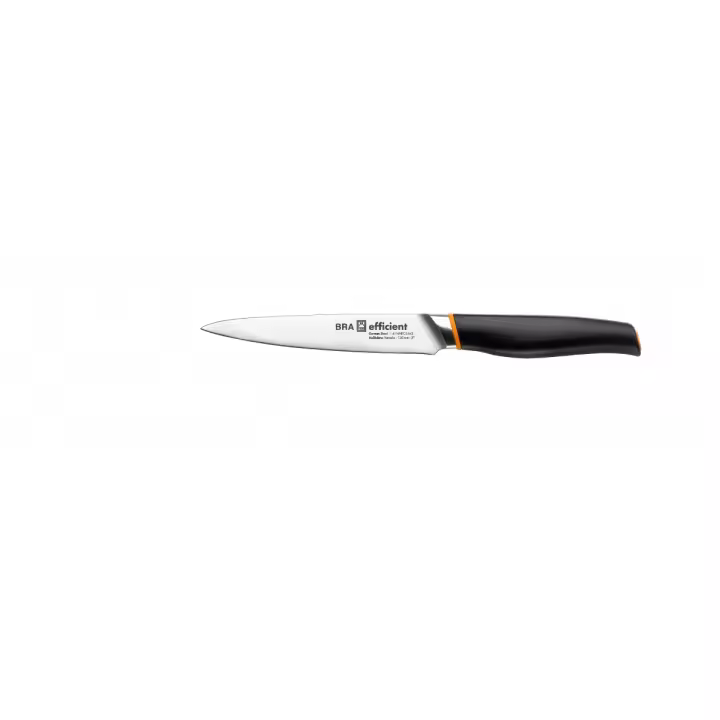 Bra - Cuchillo para Verduras Efficient 13 cm, Uso Diario, Calidad Corte, Acero Inoxidable, Mango Ergonómico, Vegetales Duros - 1