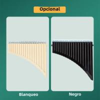 Flute De Pan Con 18 Tubos En Clave C Instrumento De Viento Para Estudiantes Principiantes Con Funda Portátil Flute De Pan - details 3