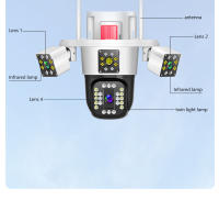 FGNS Cámara de Seguridad PTZ WiFi PTZ de Lente Triple, Exteriores IP66, Alertas de Sonido en Tiempo Real,1080p 360 ° Vista sin Punto Ciego, Seguimiento Automático, Audio de 2 Vías - details 4