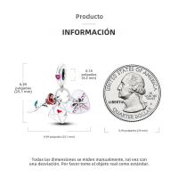 Beadas De Corazón Colorido En Plata Para Joyería De Pulsera Y Collar Con Encanto Para Chicos Y Chicas Accesorios De Moda Irregular - details 99