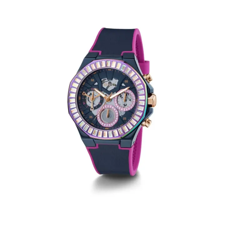 Guess Reloj Mujer Analogico Cuarzo con Correa de Silicona GW0463L2 - 1