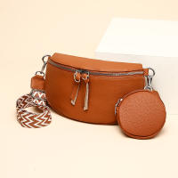 Bolso Cruzado de Cuero Genuino de Vaca de Lujo para Mujer Bolso de Pecho de Alta Calidad con Monedero Pequeño Patrón Sólido Hecho en Cuero Genuino - details 6