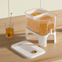 Jarrón De Agua De 5L Con Grifo Para Nevera Dispensador De Bebida De Plástico Para Casa Té Frío Limonada Bar Fiesta - details 2
