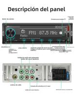 BQCC 1 Din Jugador De MP3 Para Coche Con Audio De Bajo Fuerte Pantalla LCD De Matriz De Puntos Protección De Línea Localizador De Coche Colorido - details 13
