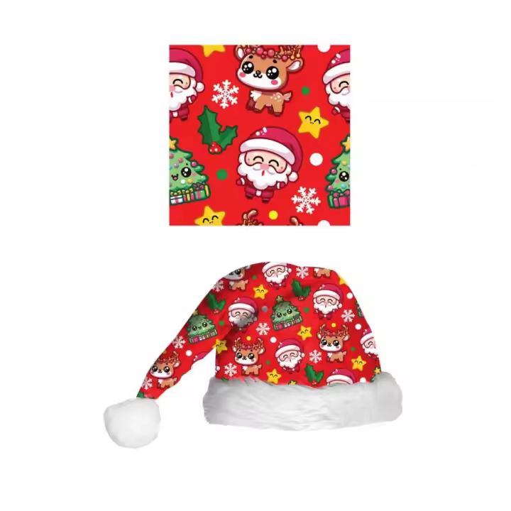 Guirma Gorro Estampado Navideño rojo infantil - 1