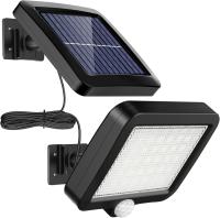 Luces Solares para Exterior, 56 LED with detector de movimiento, Ángulo de iluminación de 120 °, Luz solar de pared para Jardín - details 0