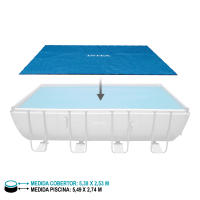 INTEX - Cobertor solar piscina rectangular, 549x274 cm, reduce la evaporación del agua, conserva la temperatura, con orificios de drenaje - details 2