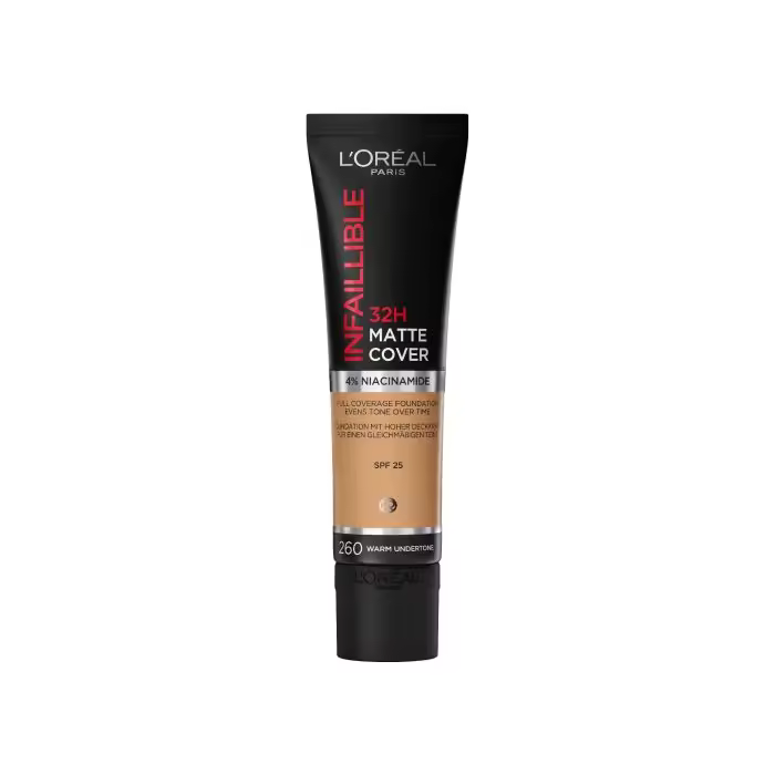 BASE L'OREAL INFAILLIBLE 32H MATTE COVER 260 Warm Undertone - 1