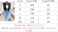 Chaqueta Casual Elegante Para Mujer En Blanco Cierre De Botones Aviador Corta Manga Larga Otoño Invierno Streetwear Outerwear - details 0
