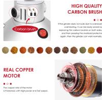 Molino de granos eléctrico SuperCrest, molinillo de cereales de 1000W, molinillo de velocidad rápida, máquina de polvo, procesador de alimentos para especias, hierbas y café, acero inoxidable - details 3