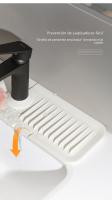 Alfombrilla De Drenaje Rápido De Silicona Para Grifo Y Baño Mat De Drenaje Multifuncional Plegable Y Antisalpicaduras Para Cocina Y Baño Diseño De Pendiente - details 4