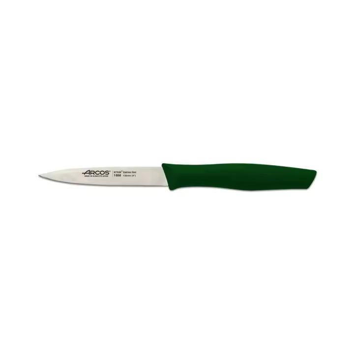 Cuchillo Mondador Arcos Nova 188621 de Acero Inoxidable Nitrum y Mango de Polipropileno Verde - 1