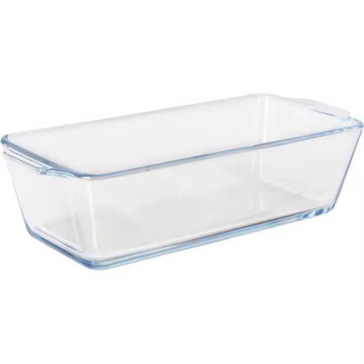 Quttin - Fuente de Vidrio Rectangular 23x10cm 825cc - Versátil y Duradera, Apta para Lavavajillas y Horno - 1