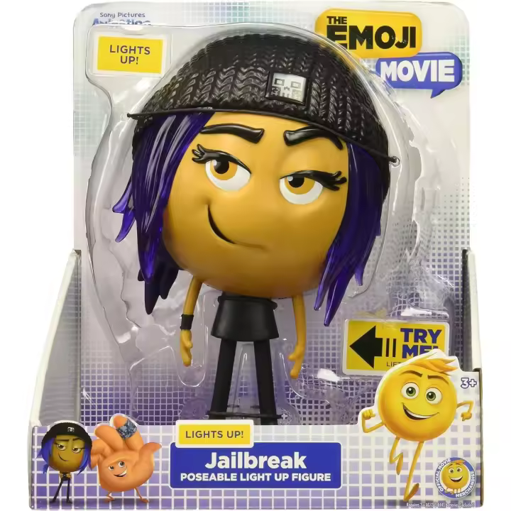 EMOJI MOVIE - Gene - JAILBREAK - Figura coleccionable - Incluye iluminación - Just for games - JUST PLAY - Mayores de 3 años - 1