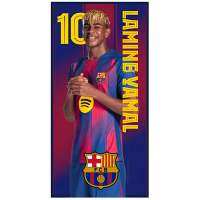 FC Barcelona - Toalla de playa infantil 70x140cm con diseño oficial de Lamine Yamal para piscina y playa, absorbente y suave, ideal para pequeños aficionados del Barça - details 0
