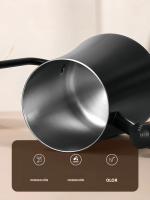 Cafetera Con Tapa Y Termómetro De Acero Inoxidable 304 Escala Clara Mango De Madera Sólida De Alta Calidad Utensilios De Café Hechos a Mano 500ML - details 10