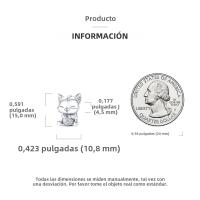 Encantos De Animal Colección Plata Francés Bulldog Gato Mariposa Ladybug Para Pulseras Originales Joyería Hechas a Medida - details 2