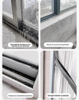 Barra De Bloqueo De Agua Para Ventanas Deslizantes 100cm Material De Goma Aislante Y Resistente Al Viento Para Hogar Y Balcones - details 7