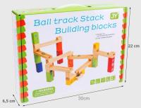 Juego Educativo Montessori De Bloques De Construcción De Madera 3D Con Carril De Bolas De Mármol Juego Interactivo Para Padres Y Niños - details 17