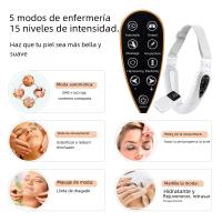 Cinturón Levantador De V Forma Para Rostro Con 5 Modos Masajeador De Levantamiento Facial Dispositivo De Vibración Para Delgazar El Rostro Incluye Control Remoto Cuidado De La Piel - details 6