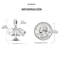 Encantos De Viaje Para Café Plata Charms Para Perros Y Gatos Corazón De Cuentas Adecuados Para Pulsera Original DIY Tendencia Clásica Vintage Romántica - details 393