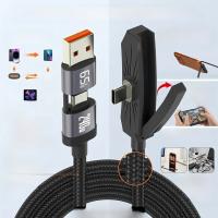 Cable De Carga Rápida USB Tipo C 240W Con Soporte Plegable 1.75M Fireurus Cable De Teléfono Móvil Con Carcasa Tipo-C - details 3