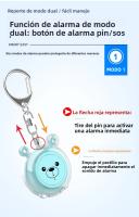 Alarma De Defensa Personal Recargable Mini Para Mujeres Alarma Portátil Para Ancianos Y Niños Alarma De Seguridad Para Autodefensa - details 6