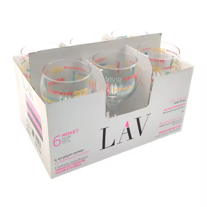 Duralex - PACK DE 6 COPAS VINO CRISTAL, VASOS CLÁSICOS PARA AGUA, BEBIDAS, CÓCTELES, APTOS PARA LAVAVAJILLAS MARCA LAV | AMYSTYLE - 1