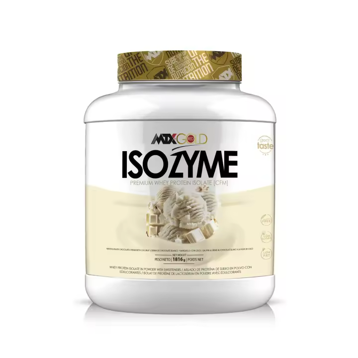 MTX ISOZyme™ Whey Isolate Protein – Aislado de Suero CFM Ultra Microfiltrado de Alta Pureza | Absorción Rápida | 908 g / 1816 g / 3600 g | Sin Azúcar, Bajo en Lactosa, Alto en BCAA - 1