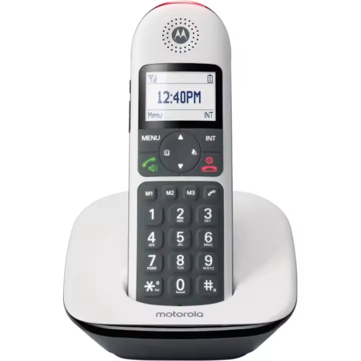 Motorola cd5001 telefono dect teclas grandes blanc - 1
