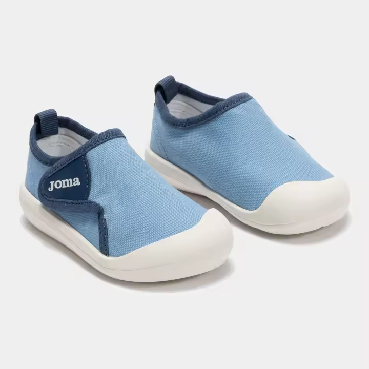 Zapatilla Deportiva Lona Joma Bebé Respetuosa Nen Jr Baby Azules - 1