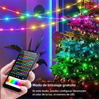 Tira De LED RGBIC Inteligente 20M 10M 5V Con Bluetooth Para Decoración De Fiesta Y Festivales Control Remoto Y Music APP - details 5
