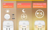 Lámpara Nocturna LED Con Sensor De Movimiento Para Niños Decoración De Dormitorio Pasillo Y Escaleras Luz Nocturna Para Cama EU US Plug - details 10