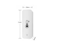 Sensor De Temperatura Y Humedad WiFi Zigbee Tuya Sensor De Humedad Interior Batería Poderada Monitoreo Por APP Compatible Con Alexa Y Google Home - details 1