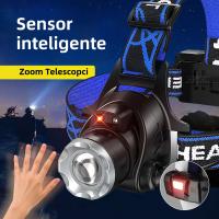 Lámpara Frontal De Pesca Potente Recargable XHP360 1000000LM Luz De Cabeza LED Para Camping Y Senderismo Banco De Energía Incluido Ángulo De Haz 180° Impermeable - details 17