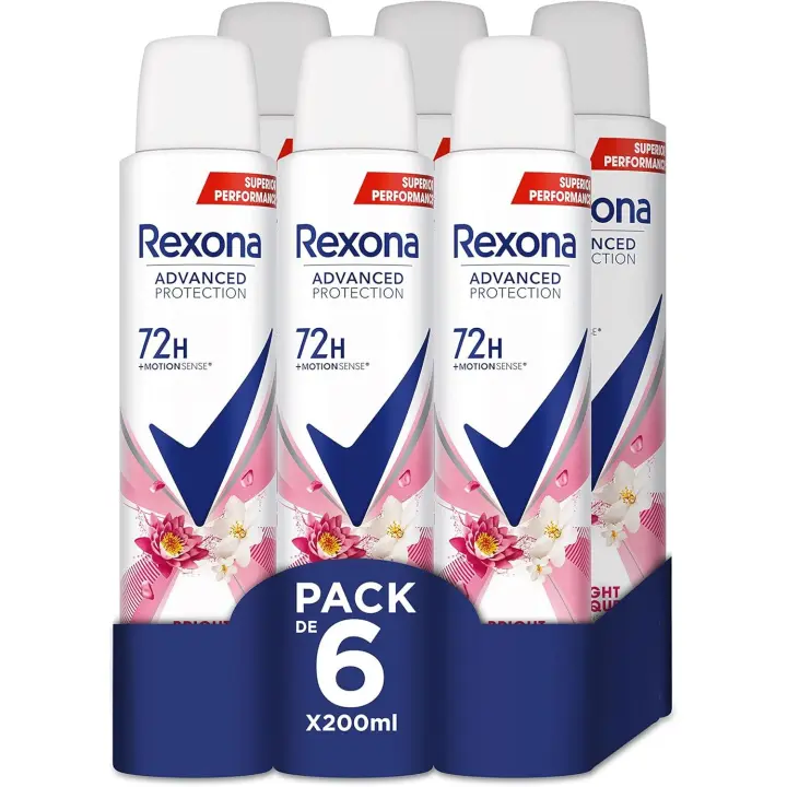 Desodorante Advance Protection Bright Bouquet 72 h para mujer 200 ml - Pack de 6 Unidades - 1