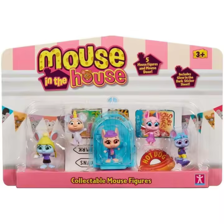 BANDAI Mouse in The House Pack De 5 Figuras Surtido/Modelo aleatorio (7706) - 1