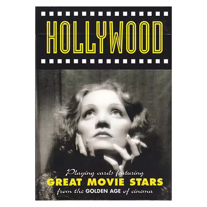 Piatnik Baraja de poker de 54 cartas Hollywood Actores y actrices de cine clásico Películas Juego mesa Jugar Adultos Colección Coleccionable Poquer - 1