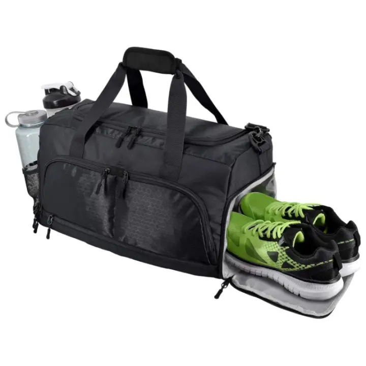 CA Bolsa de gimnasio de múltiples rejillas, bolsa de zapatos independiente, capa de aislamiento, separación seca y húmeda, bolsa de viaje, bolsa de yoga, bolsa de natación impermeable, - 1