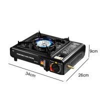 BIT Cocina de gas Ideal para Cocinar en el camping Compatible con cartucho o bombona Con Red a prueba de viento y estuche de Transporte. - details 0