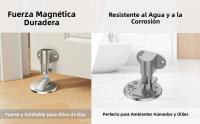 Parabrisas De Puerta Ajustable De Acero Inoxidable Magnético Fuerte Antigolpes Invisible Para Baño Sin Necesidad De Perforación - details 2