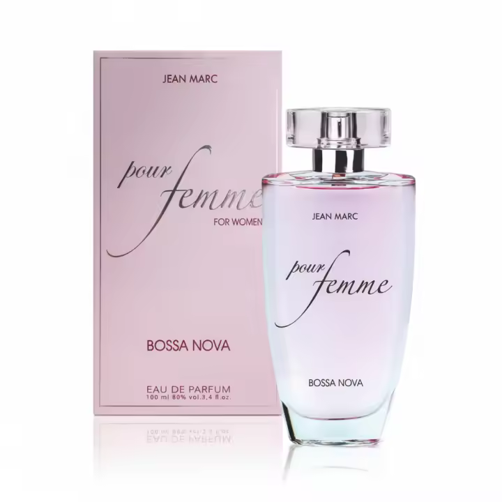 Perfume femenino Jean Marc Pour Femme Bossa Nova Eau de Parfum, fragancia suave y elegante con un estilo femenino y delicado, ideal para uso diario o momentos especiales. Presentado en frasco original con estuche. 🚚 Envíos a España 24/48 horas. - 1